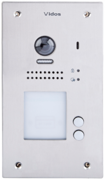 Bramofon cyfrowy 2-przyciskowy, podtynkowy, kamera 2 Mpix, szerokokątny , czytnik kart, VIDOS DUO