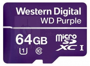 WDD064G1P0C Karta microSD WD PURPLE  64GB