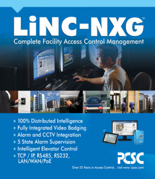 Oprogramowanie zarządzające LiNC NXG z limitem do 10000 użytkowników i 24 czytników.